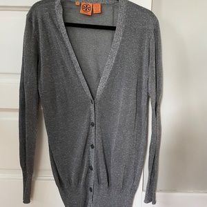Tory Burch sparkling grey cardigan - Size M
